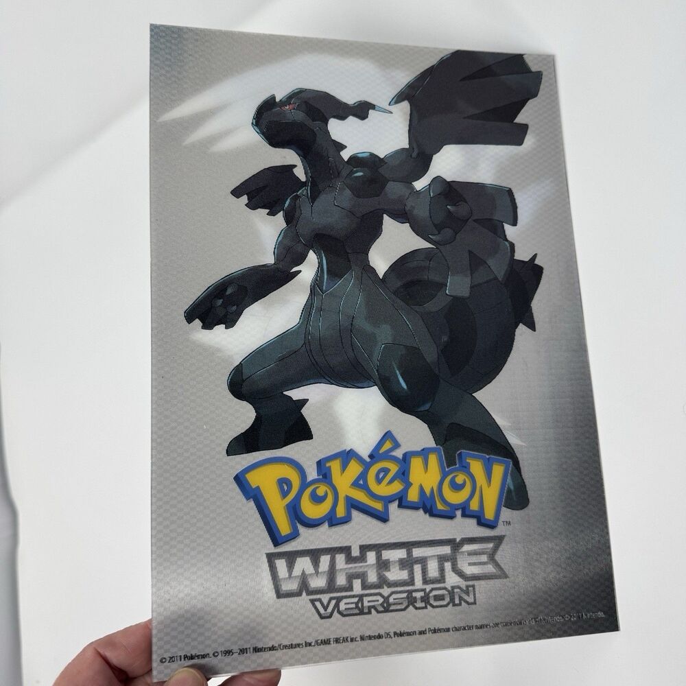 Pokémon Black & White Collector's Edition Strategy Guide Lenticular Poster Dual